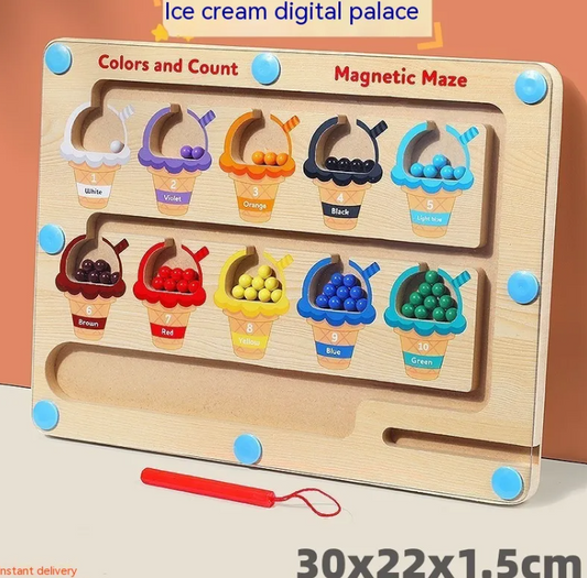 Digital Maze Wooden Puzzle