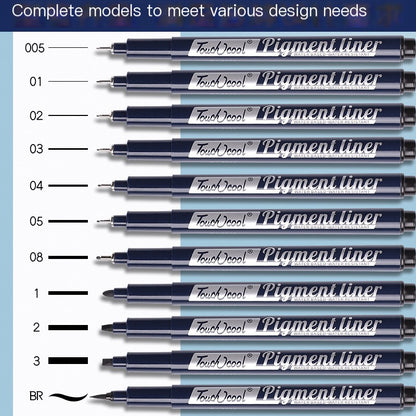 Waterproof Drawing Pens for Students - Soft Tip Set