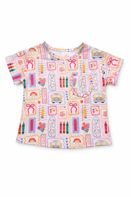 Art Class Ruffle Pocket Tee