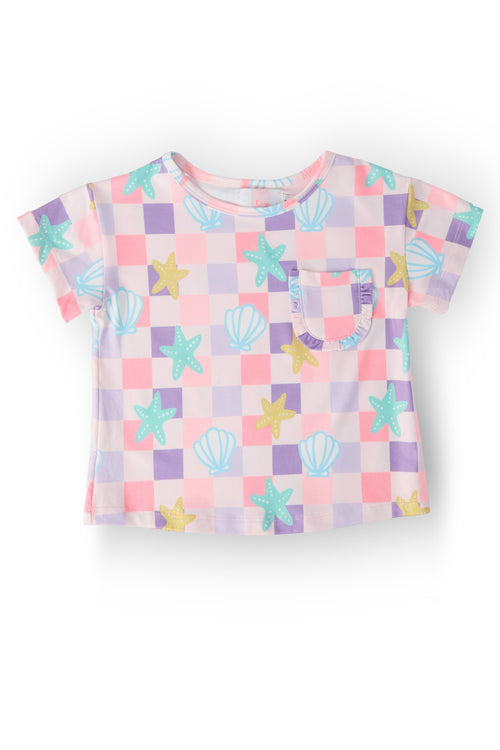 Beach Days Ruffle Pocket Tee