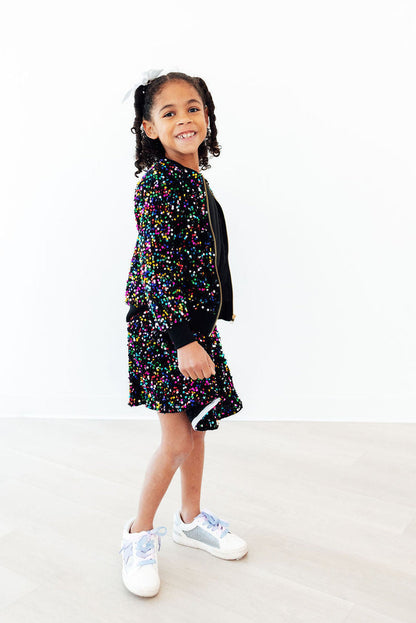 Confetti Velvet Sequin Jacket