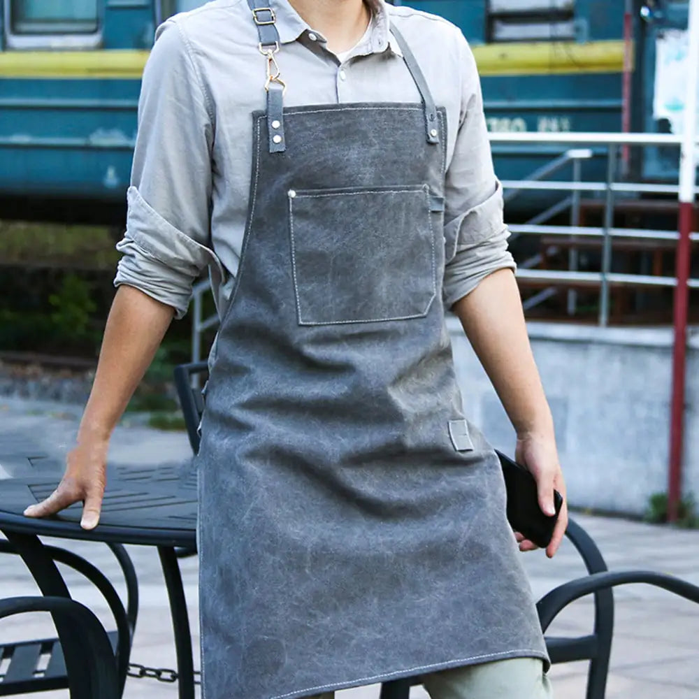 Waterproof Denim Canvas Cafe Apron