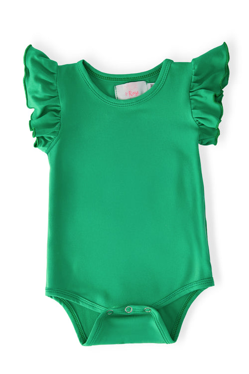Kelly Green S/S Flutter Bodysuit