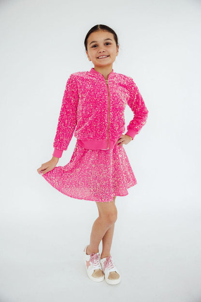 Pink Velvet Sequin Jacket
