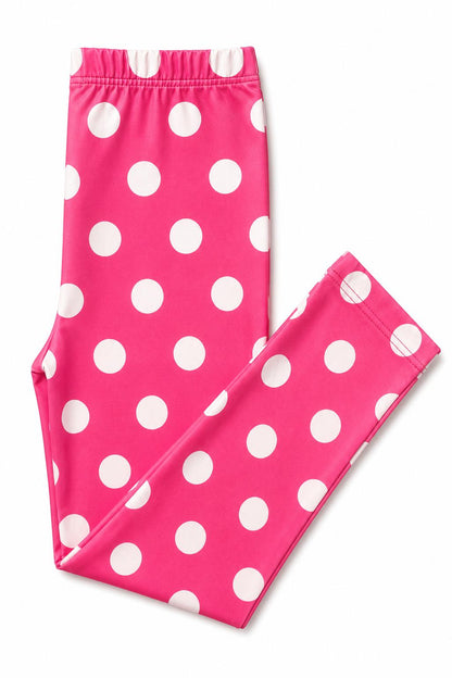 Pink Polka Dots Leggings