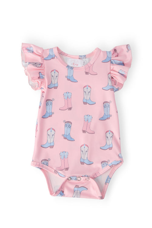 Ribbons & Rodeos S/S Flutter Bodysuit