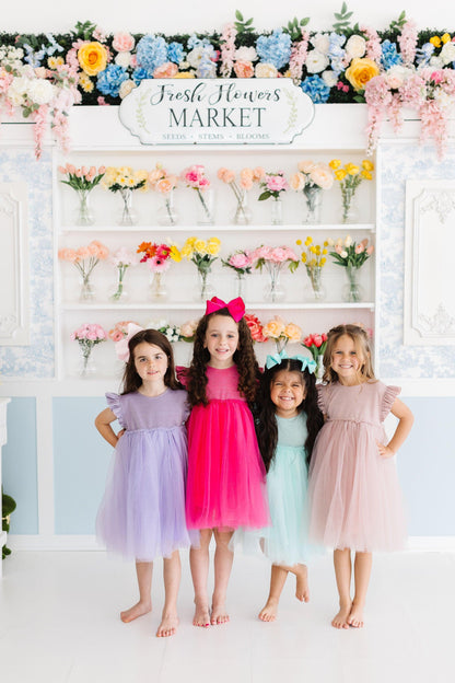 Lavender Shimmer Tutu Dress