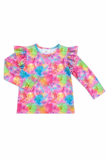 Swirly Whirly L/S Ruffle Tee