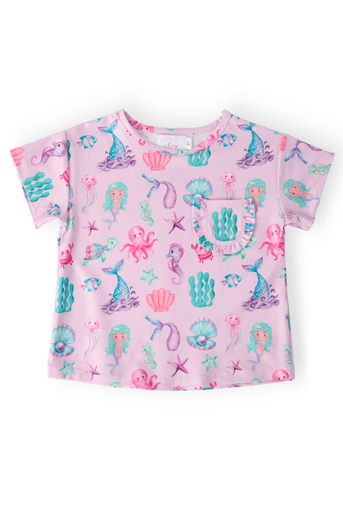 Under the Sea Ruffle Pocket Tee