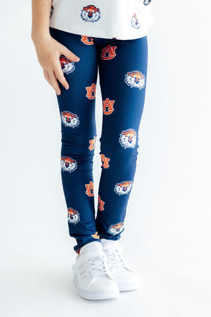 Auburn Blue Aubie Leggings